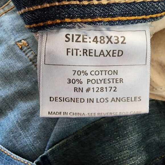 Ring of Fire Relaxed‎ Stratford medium wash jeans mens size 48x32 - Picture 8 of 9